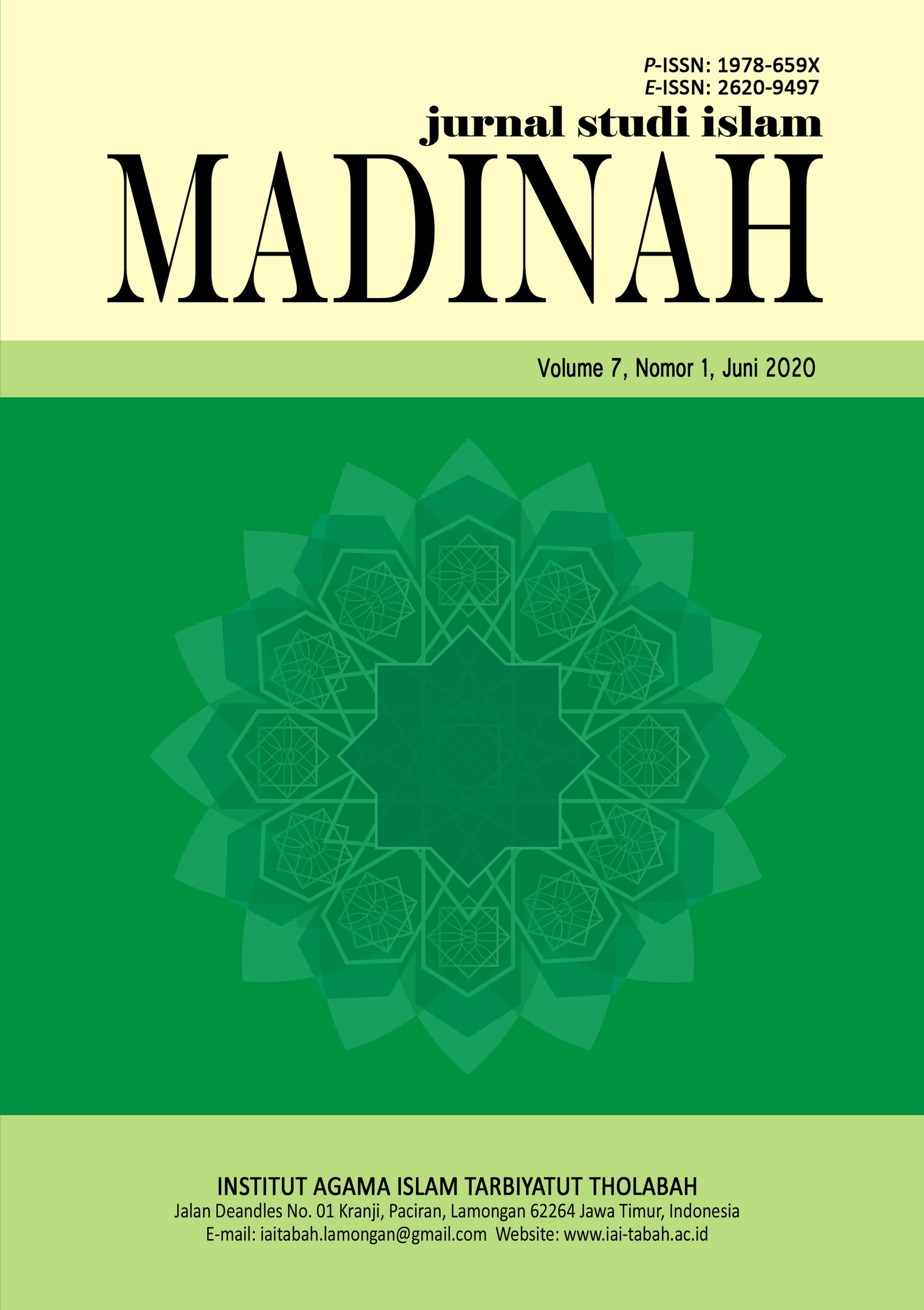 						Lihat Vol 7 No 1 (2020): Madinah: Jurnal Studi Islam
					