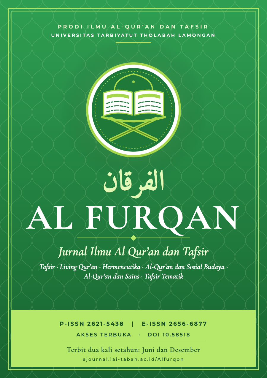 Al Furqan: Jurnal Ilmu Al Quran dan Tafsir